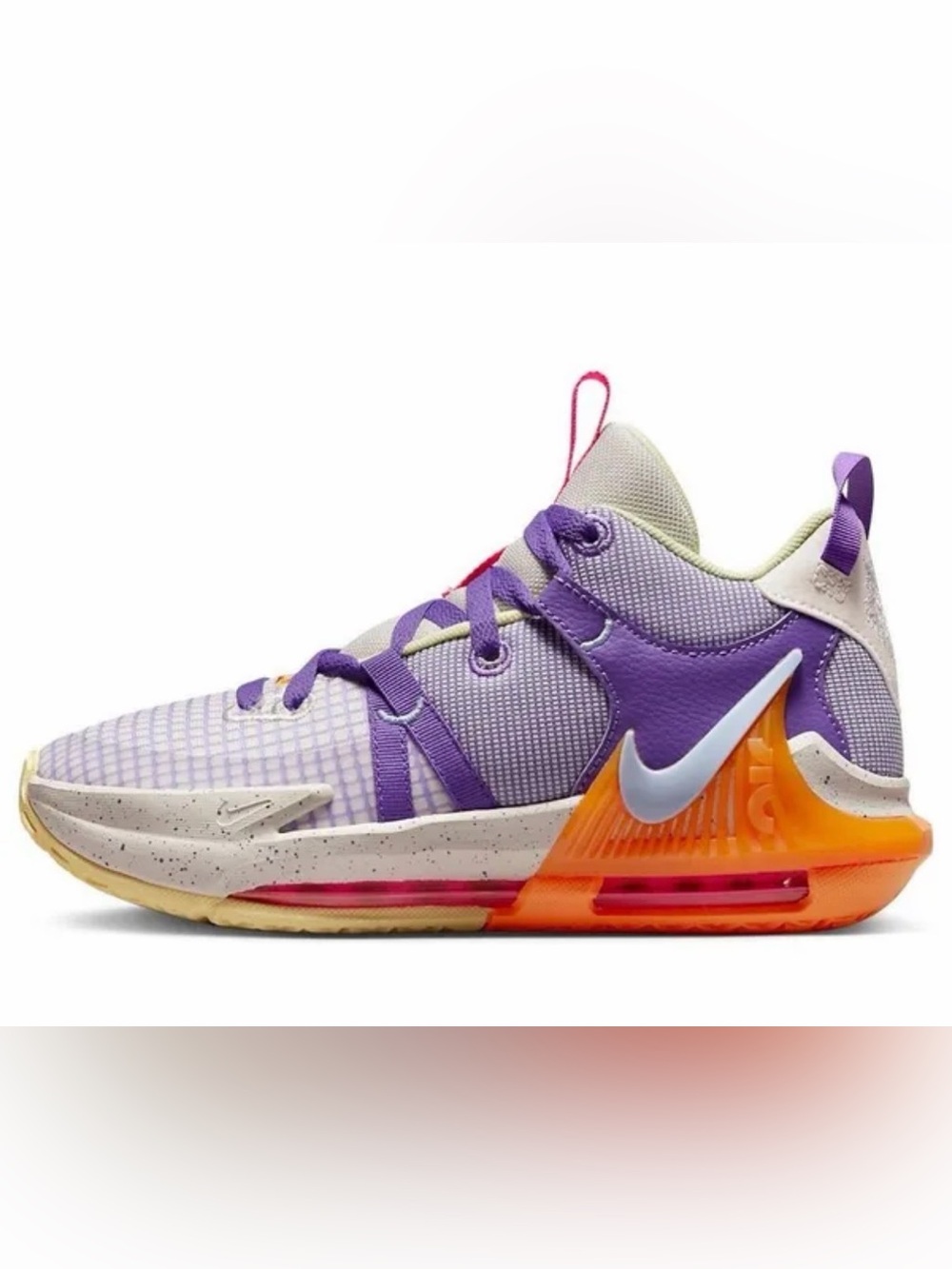 Nike Kids Purple and Orange Training Sneakers